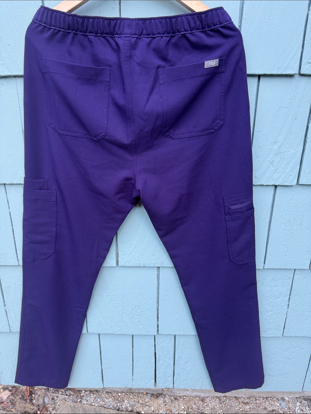 Figs Deep Purple Drawstring scrubs - Picture 5 of 5